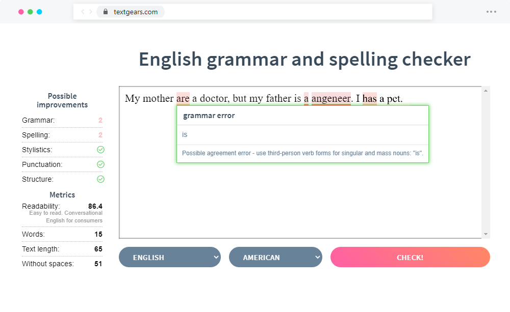 Revise sus textos en línea: gramática, ortografía y legibilidad